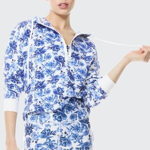 Alice and Olivia Quinlan Half Zip Hoodie